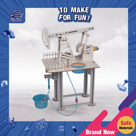 3D Wooden DIY Oil Well Puzzle
