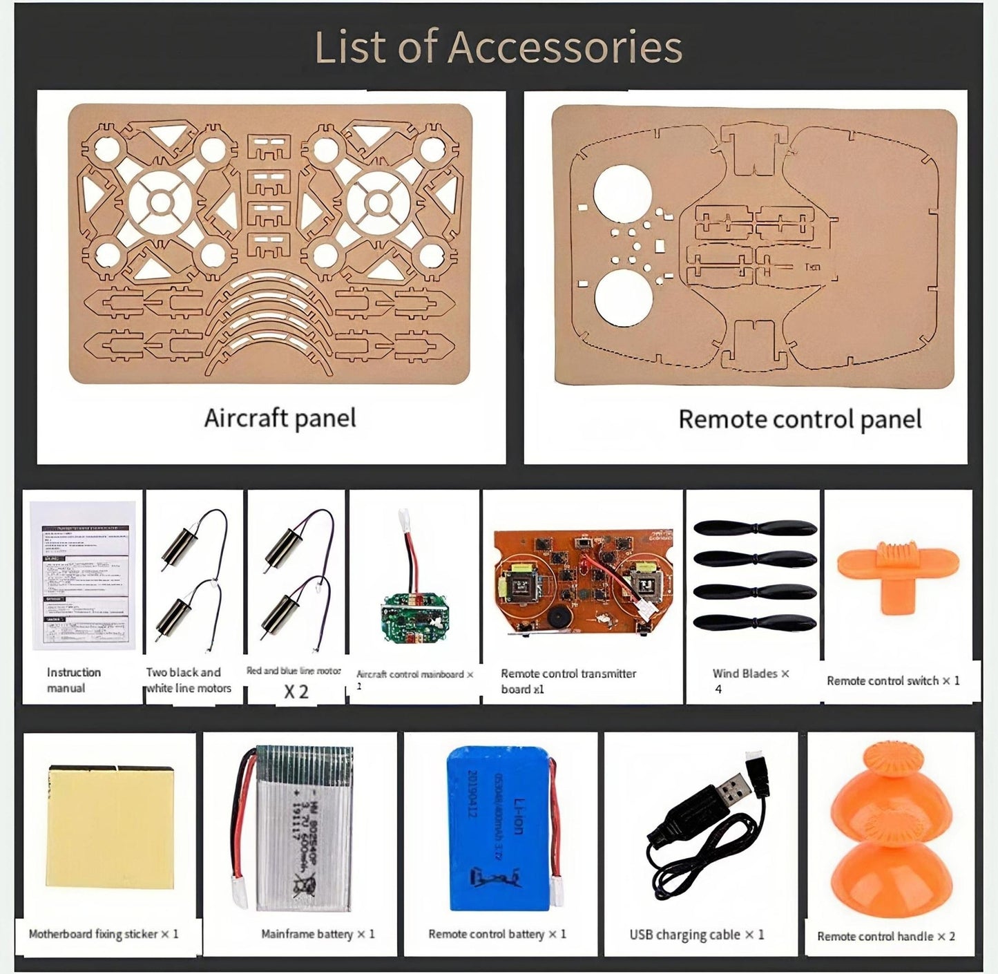 Accessories of wood puzzle toy