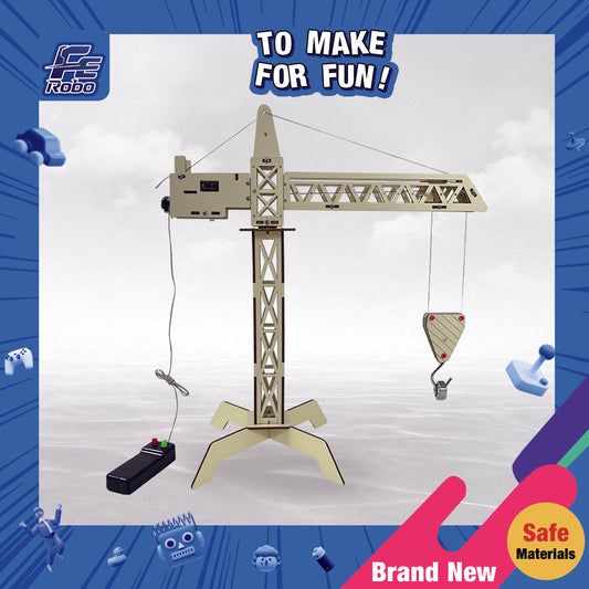 3D Wooden DIY Tower Crane