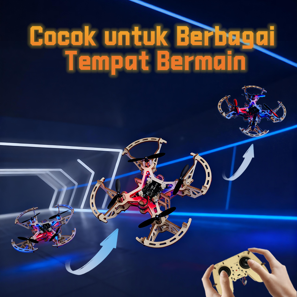 3D Wooden DIY 4-axis remote control Drone