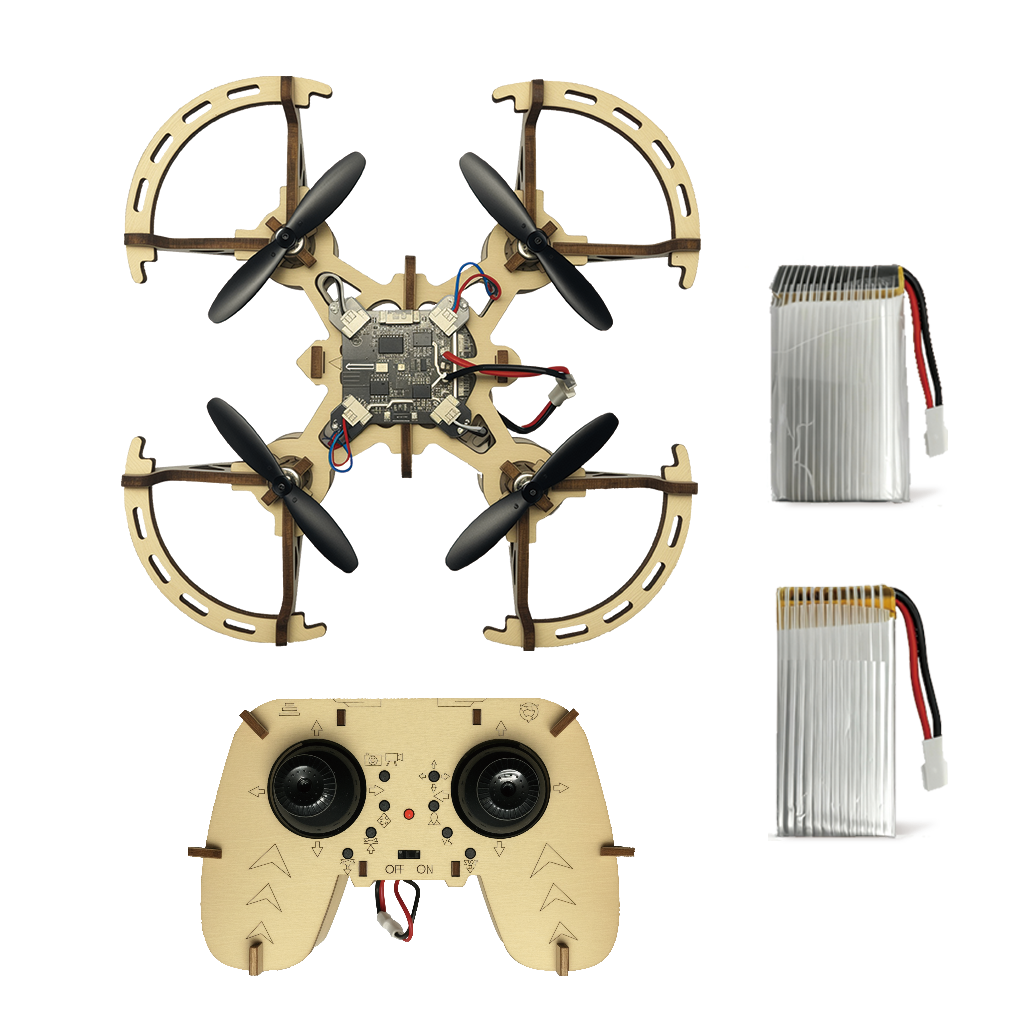3D Wooden DIY 4-axis remote control Drone