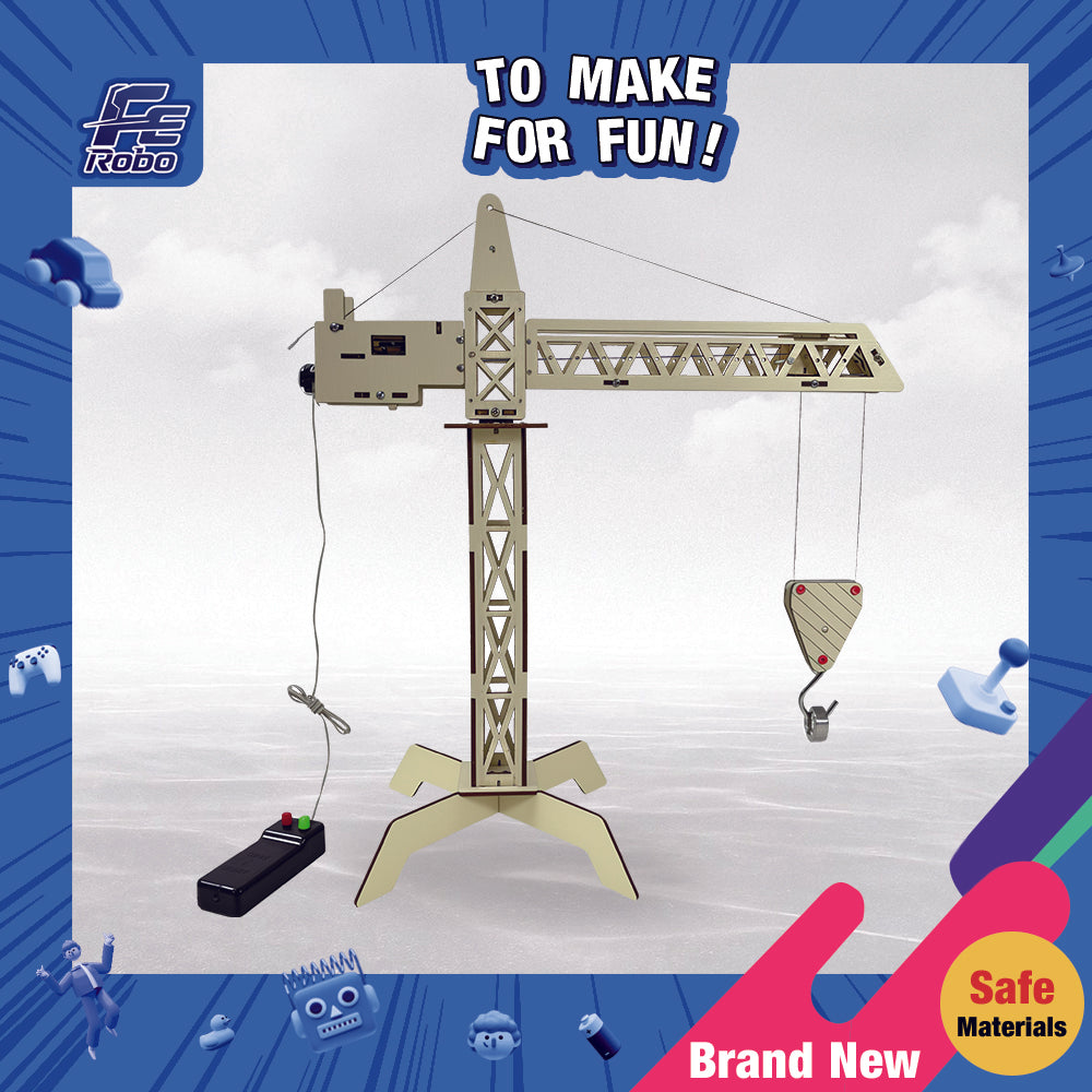 3D Wooden DIY Tower Crane