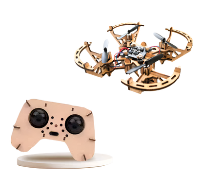 3D Wooden DIY 4-axis remote control aircraft