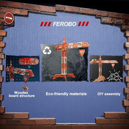 FEROBO 3D Wooden DIY Tower Crane