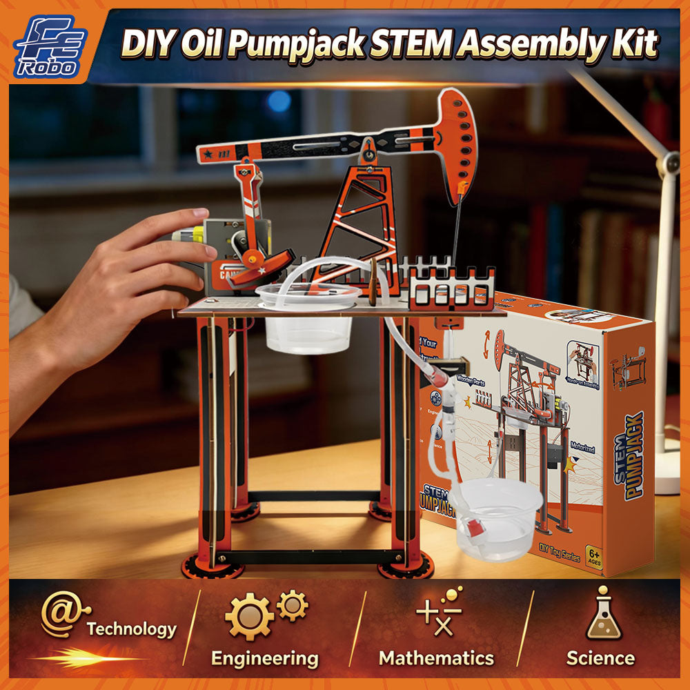 FEROBO 3D Wooden DIY Oil Well Puzzle