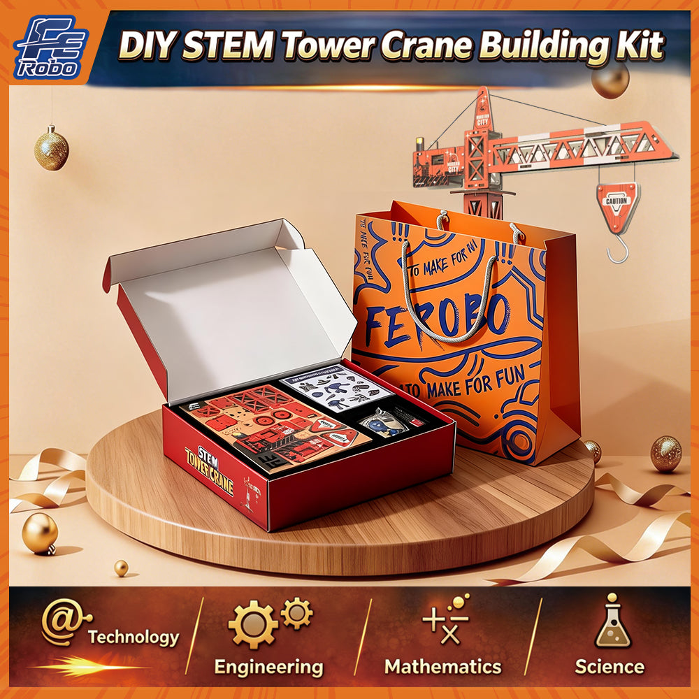 FEROBO 3D Wooden DIY Tower Crane