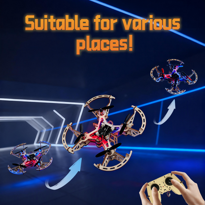 3D Wooden DIY 4-axis remote control Drone