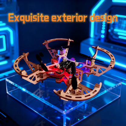 3D Wooden DIY 4-axis remote control Drone