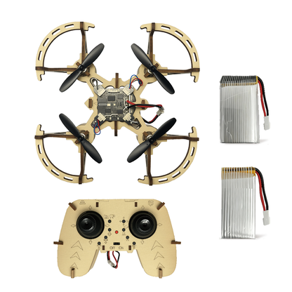 3D Wooden DIY 4-axis remote control Drone