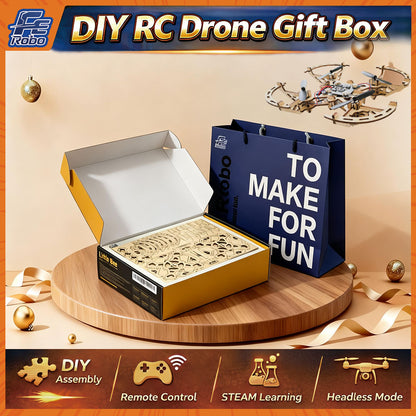 FEROBO 3D Wooden DIY 4-axis remote control Drone